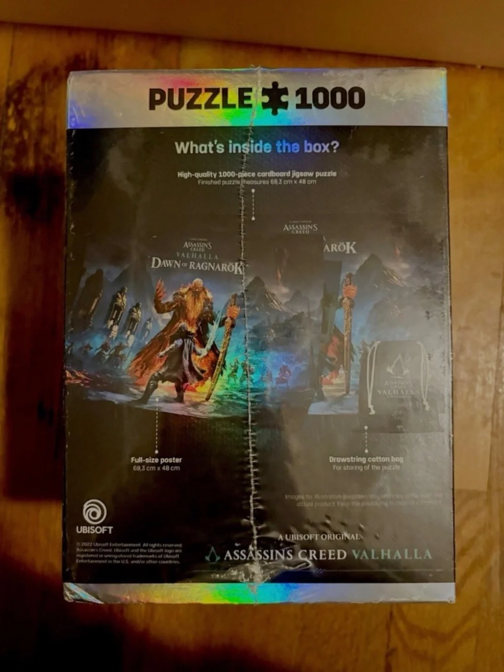 Assassin's Creed Valhalla: Dawn of Ragnarok Puzzle 1000 Pcs w/ Poster & Bag NEW